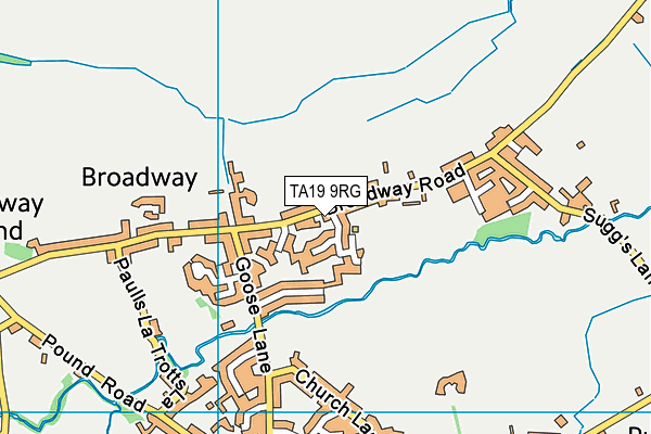Neroche Primary School map (TA19 9RG) - OS VectorMap District (Ordnance Survey)