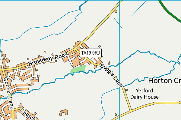 TA19 9RJ map - OS VectorMap District (Ordnance Survey)