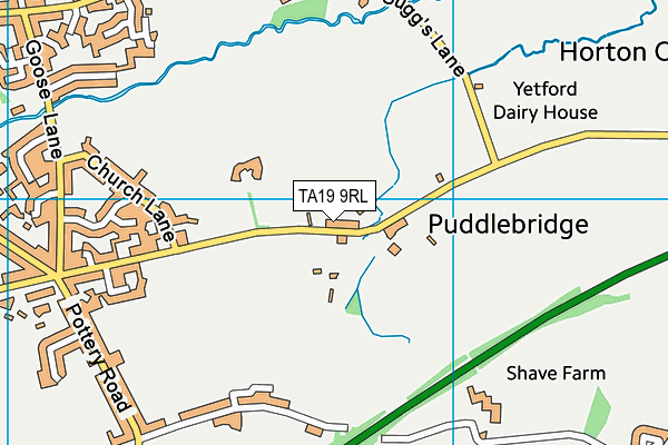 TA19 9RL map - OS VectorMap District (Ordnance Survey)