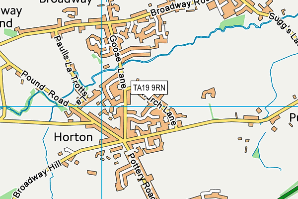 TA19 9RN map - OS VectorMap District (Ordnance Survey)