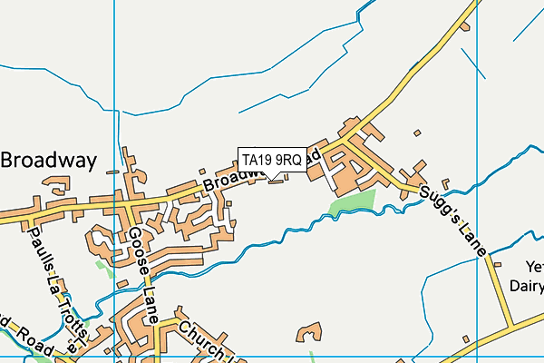 TA19 9RQ map - OS VectorMap District (Ordnance Survey)