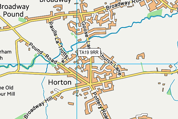 TA19 9RR map - OS VectorMap District (Ordnance Survey)