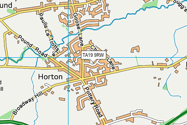 TA19 9RW map - OS VectorMap District (Ordnance Survey)