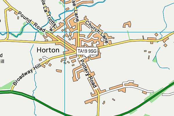 TA19 9SG map - OS VectorMap District (Ordnance Survey)