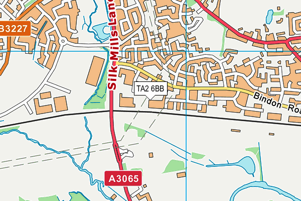 TA2 6BB map - OS VectorMap District (Ordnance Survey)