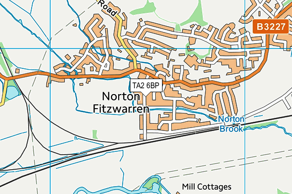 TA2 6BP map - OS VectorMap District (Ordnance Survey)