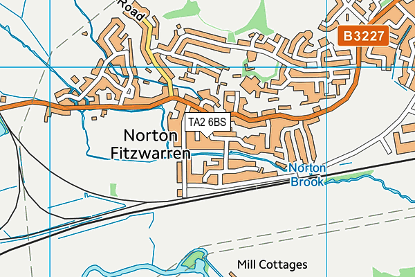 TA2 6BS map - OS VectorMap District (Ordnance Survey)