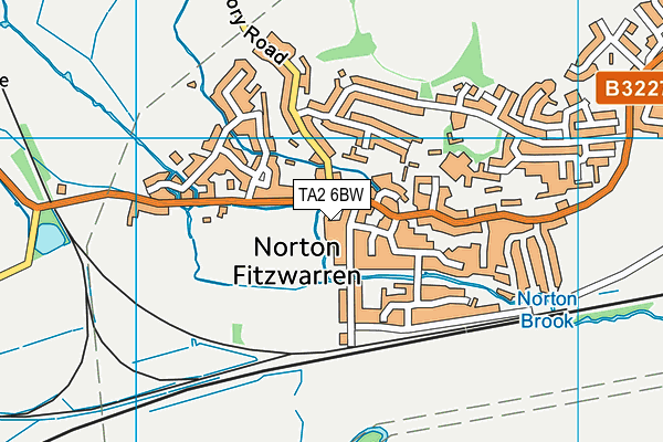 TA2 6BW map - OS VectorMap District (Ordnance Survey)