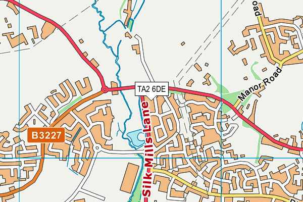TA2 6DE map - OS VectorMap District (Ordnance Survey)