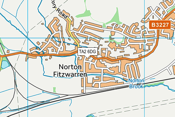 TA2 6DG map - OS VectorMap District (Ordnance Survey)