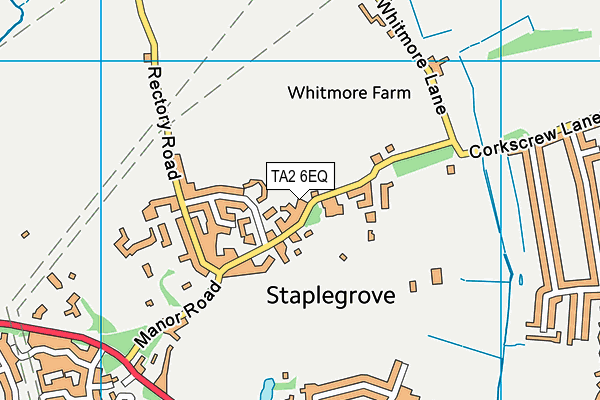 TA2 6EQ map - OS VectorMap District (Ordnance Survey)