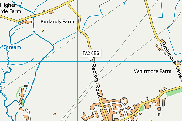 TA2 6ES map - OS VectorMap District (Ordnance Survey)