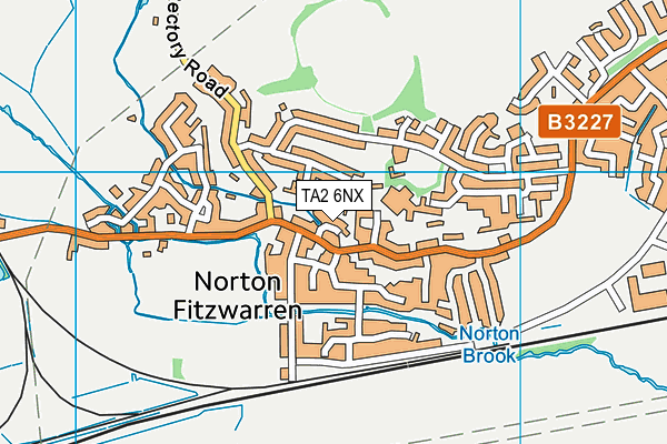 TA2 6NX map - OS VectorMap District (Ordnance Survey)
