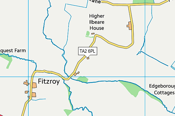 TA2 6PL map - OS VectorMap District (Ordnance Survey)