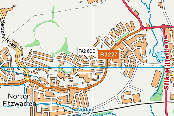TA2 6QD map - OS VectorMap District (Ordnance Survey)
