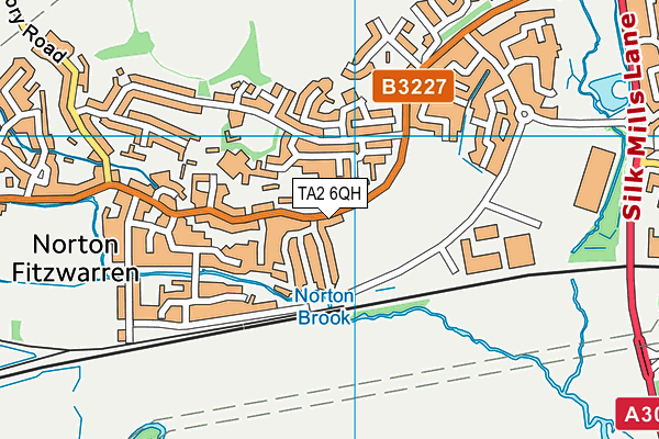 TA2 6QH map - OS VectorMap District (Ordnance Survey)