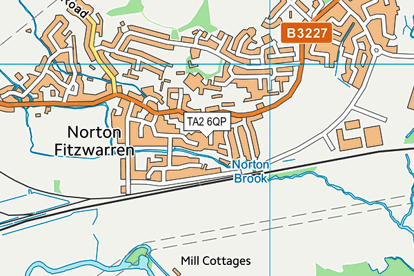 TA2 6QP map - OS VectorMap District (Ordnance Survey)