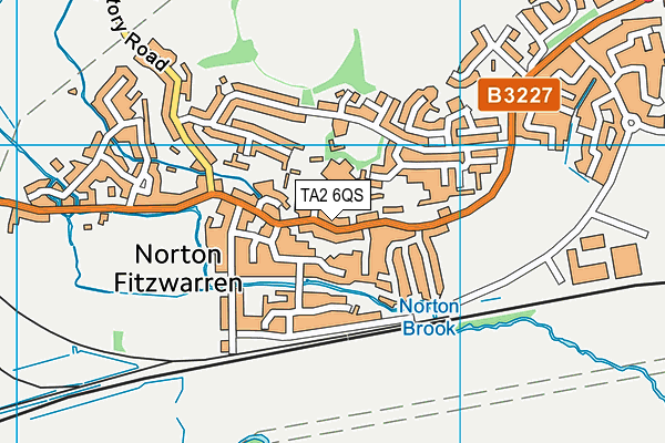 TA2 6QS map - OS VectorMap District (Ordnance Survey)