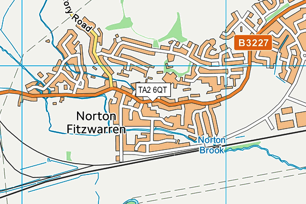 TA2 6QT map - OS VectorMap District (Ordnance Survey)