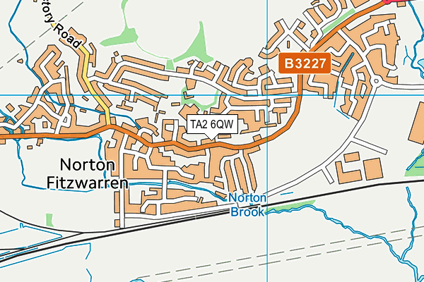 TA2 6QW map - OS VectorMap District (Ordnance Survey)