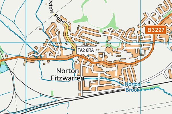 TA2 6RA map - OS VectorMap District (Ordnance Survey)