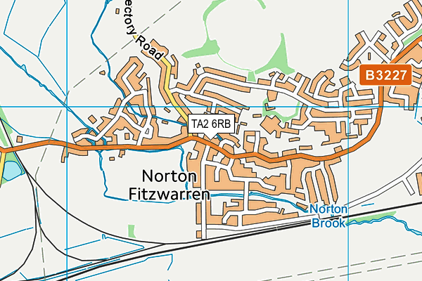 TA2 6RB map - OS VectorMap District (Ordnance Survey)