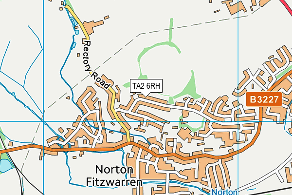 TA2 6RH map - OS VectorMap District (Ordnance Survey)
