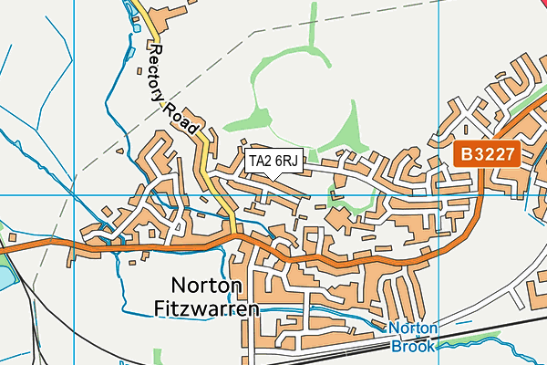 TA2 6RJ map - OS VectorMap District (Ordnance Survey)
