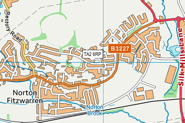 TA2 6RP map - OS VectorMap District (Ordnance Survey)