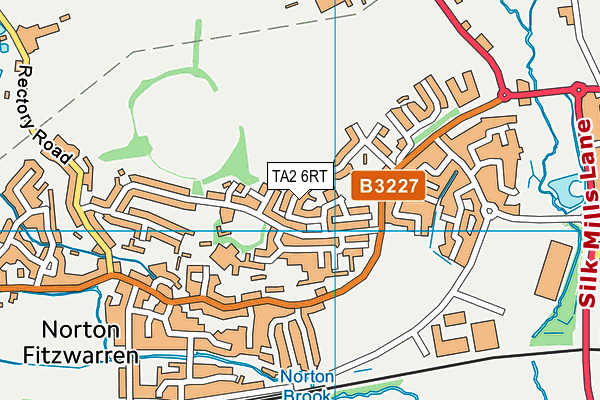 TA2 6RT map - OS VectorMap District (Ordnance Survey)