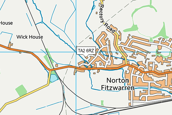 TA2 6RZ map - OS VectorMap District (Ordnance Survey)