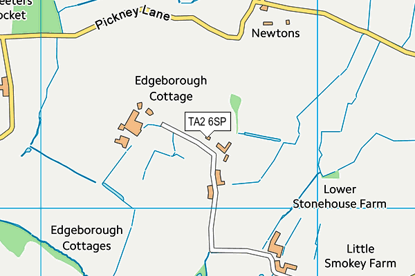 TA2 6SP map - OS VectorMap District (Ordnance Survey)