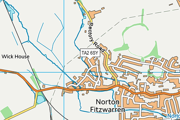 TA2 6SY map - OS VectorMap District (Ordnance Survey)
