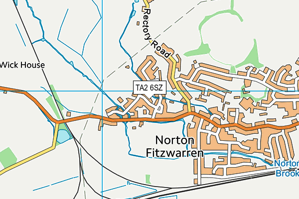 TA2 6SZ map - OS VectorMap District (Ordnance Survey)