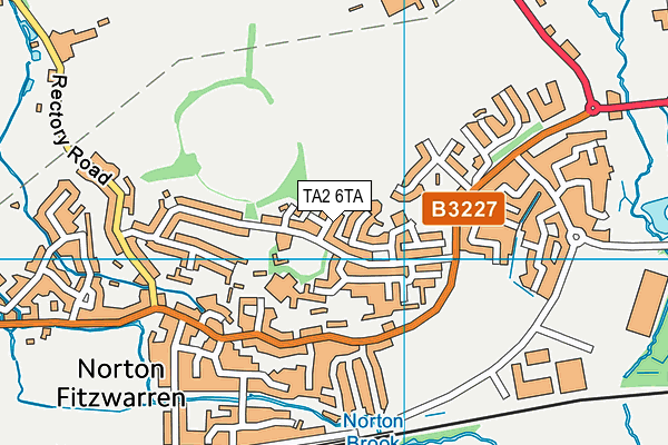 TA2 6TA map - OS VectorMap District (Ordnance Survey)