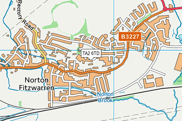 TA2 6TD map - OS VectorMap District (Ordnance Survey)