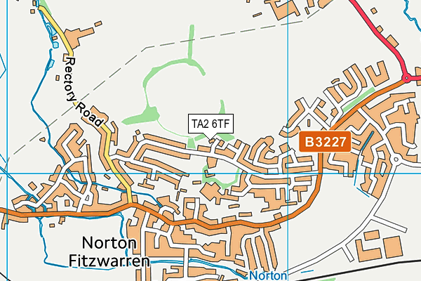 TA2 6TF map - OS VectorMap District (Ordnance Survey)