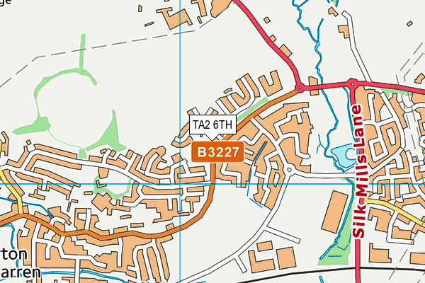 TA2 6TH map - OS VectorMap District (Ordnance Survey)