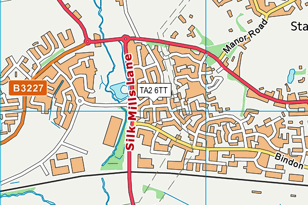 TA2 6TT map - OS VectorMap District (Ordnance Survey)