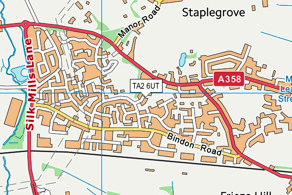 TA2 6UT map - OS VectorMap District (Ordnance Survey)