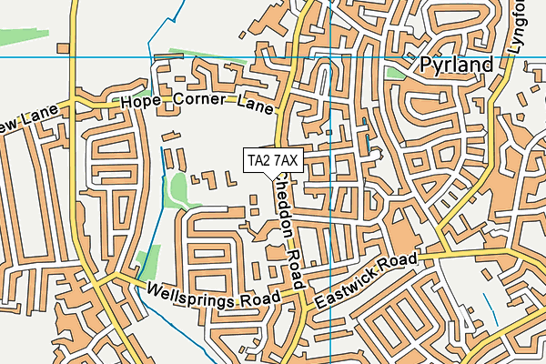 Park House School map (TA2 7AX) - OS VectorMap District (Ordnance Survey)