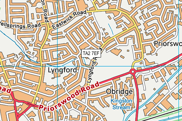 The Taunton Academy (Closed) map (TA2 7EF) - OS VectorMap District (Ordnance Survey)