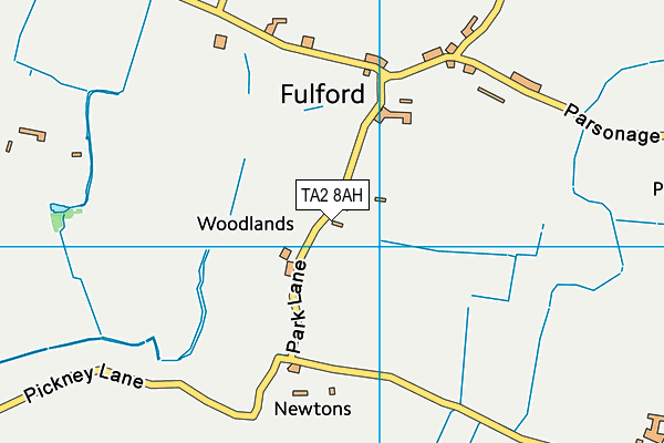 TA2 8AH map - OS VectorMap District (Ordnance Survey)