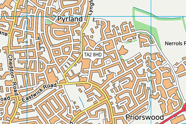 Selworthy Special School map (TA2 8HD) - OS VectorMap District (Ordnance Survey)