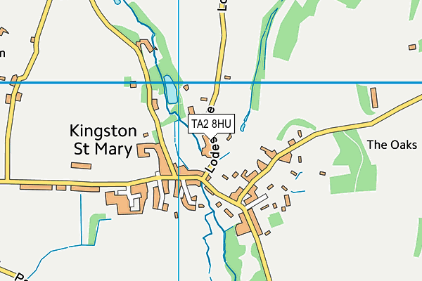 TA2 8HU map - OS VectorMap District (Ordnance Survey)