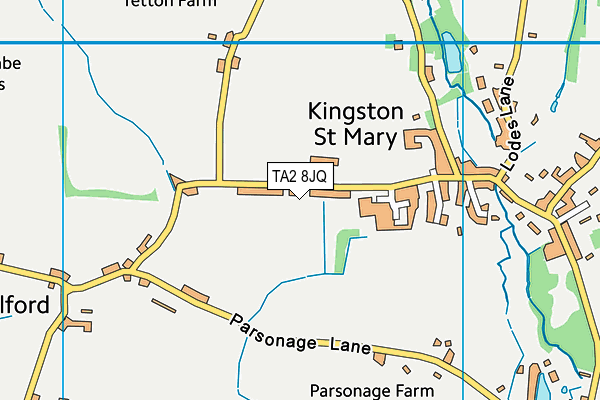 TA2 8JQ map - OS VectorMap District (Ordnance Survey)