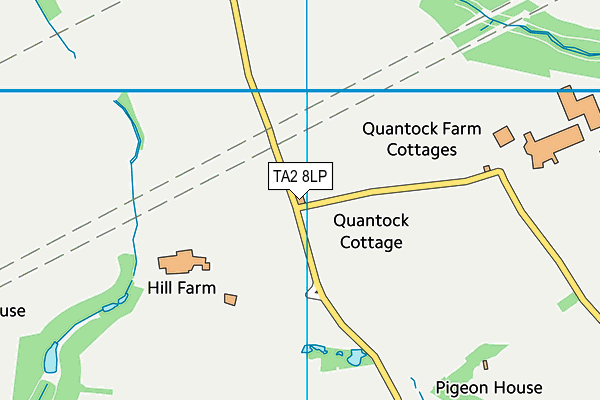 TA2 8LP map - OS VectorMap District (Ordnance Survey)