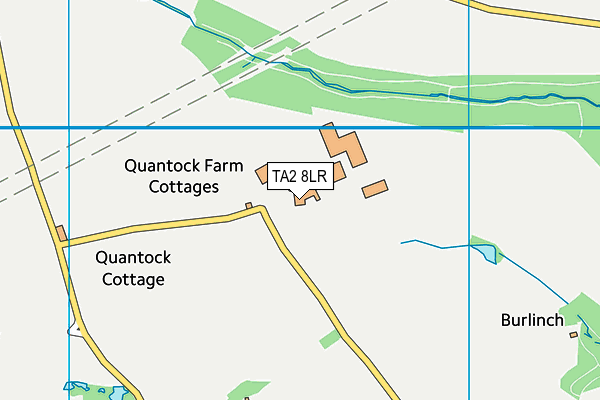 TA2 8LR map - OS VectorMap District (Ordnance Survey)