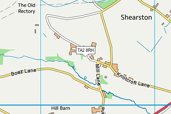 TA2 8RH map - OS VectorMap District (Ordnance Survey)