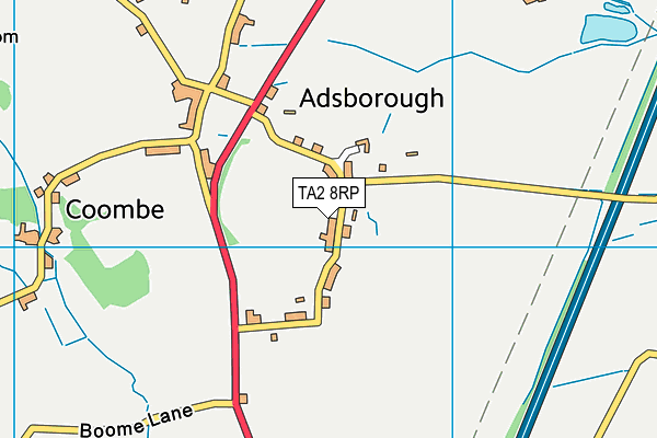 TA2 8RP map - OS VectorMap District (Ordnance Survey)